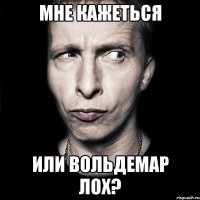 мне кажеться или вольдемар лох?