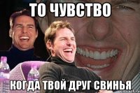 то чувство когда твой друг свинья