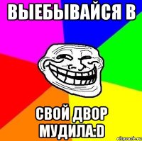 выебывайся в свой двор мудила:d