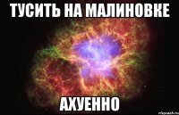 тусить на малиновке aхуенно