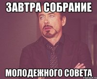 завтра собрание молодежного совета