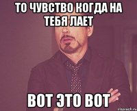 то чувство когда на тебя лает вот это вот