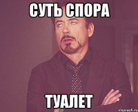 суть спора туалет