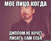 мое лицо когда диплом не хочет писать сам себя