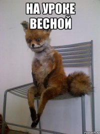 на уроке весной 