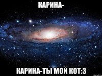 карина- карина-ты мой кот:3