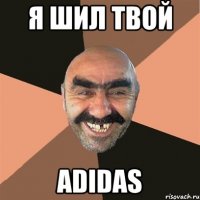 я шил твой adidas