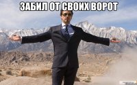 забил от своих ворот 