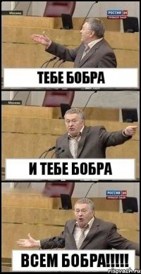 Тебе бобра и тебе бобра ВСЕМ БОБРА!!!