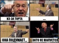 Из-за торта .... Она подумает... Зато не жалуется