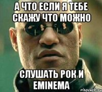 а что если я тебе скажу что можно слушать рок и eminema