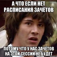 а что если нет расписания зачётов потому что у нас зачётов на этой сессии не будет