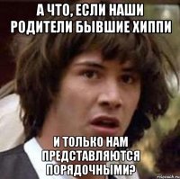 а что, если наши родители бывшие хиппи и только нам представляются порядочными?