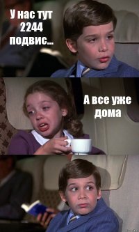 У нас тут 2244 подвис... А все уже дома 