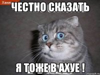 честно сказать я тоже в ахуе !