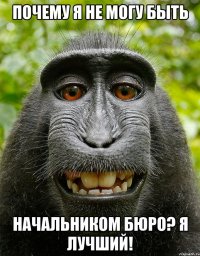 почему я не могу быть начальником бюро? я лучший!