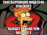 твое выражение лица есле stallker 2 выйдет раньше чем half-life 3