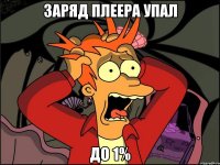 заряд плеера упал до 1%