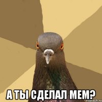  а ты сделал мем?