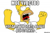 мое чувство когда ларя опять выше ворот пнул