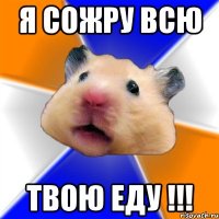 я сожру всю твою еду !!!