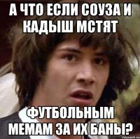 а что если соуза и кадыш мстят футбольным мемам за их баны?