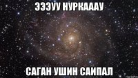 эээуу нуркааау саган ушин саипал