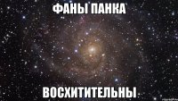 фаны панка восхитительны