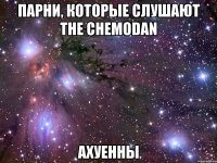 парни, которые слушают the chemodan ахуенны