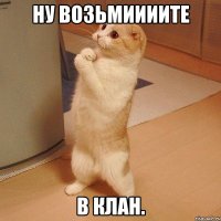 ну возьмиииите в клан.