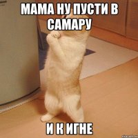 мама ну пусти в самару и к игне