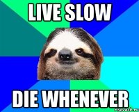 live slow die whenever