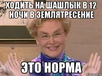 ходить на шашлык в 12 ночи в землятресение это норма