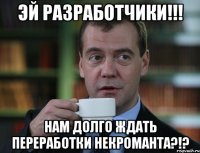 эй разработчики!!! нам долго ждать переработки некроманта?!?