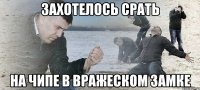 захотелось срать на чипе в вражеском замке