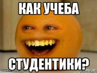 как учеба студентики?