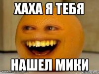 хаха я тебя нашел мики