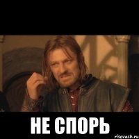  не спорь