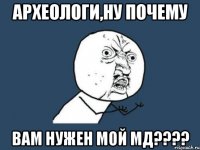 археологи,ну почему вам нужен мой мд???