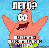 лето? перечитать и пересмотреть всего поттера!