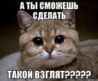 а ты сможешь сделать такой взглят???