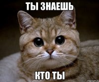 ты знаешь кто ты