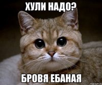 хули надо? бровя ебаная