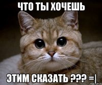 что ты хочешь этим сказать ??? =|