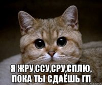  я жру,ссу,сру,сплю, пока ты сдаёшь гп