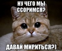 ну чего мы ссоримся? давай мириться?)