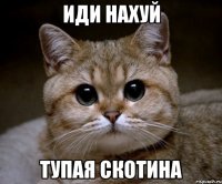 иди нахуй тупая скотина