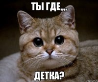 ты где,,,, детка?