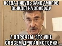 когда-нибудь саид амиров выйдет на свободу а впрочем, это уже совсем другая история