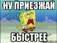 ну приезжай быстрее